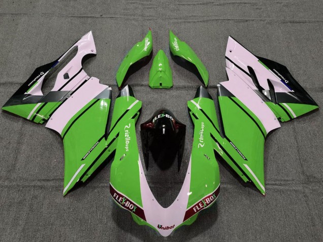 Discount 2015-2017 White Green Glossy Black Unibat Flex-Box OEM Style Ducati 959 1299 Motorcycle Fairings Canada