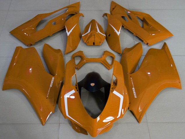 Discount 2011-2014 Brown White Ducati 1199 Motorcycle Fairings Canada