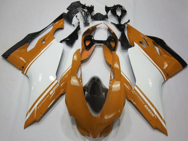 Discount 2011-2014 Brown White Black Ducati 1199 Motorcycle Fairings Canada