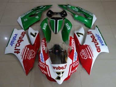 Discount 2011-2014 White Red Green Fiamm 7 Ducati 899 1199 Motorcycle Fairings Canada