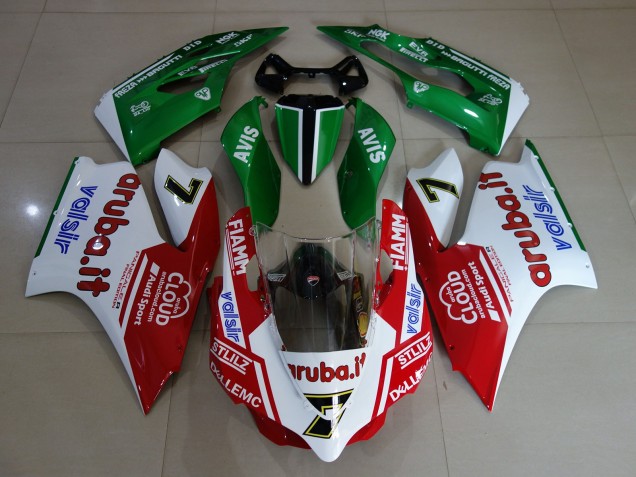 Discount 2011-2014 White Red Green Fiamm 7 Ducati 899 1199 Motorcycle Fairings Canada
