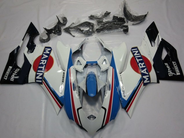 Discount 2011-2014 White Light Blue Red Black Martini Ducati 1199 Motorcycle Fairings Canada