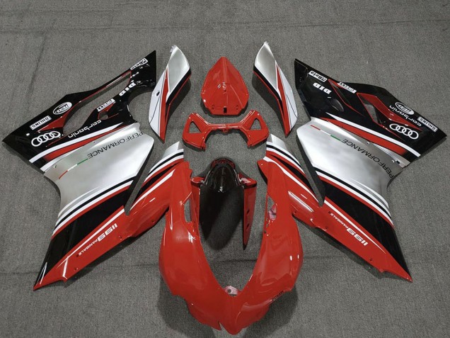 Discount 2011-2014 Red Silver Black Performance Ducati 1199 Motorcycle Fairings Canada