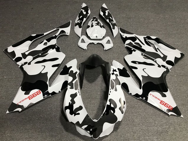 Discount 2011-2014 White Black Camouflage Ducati 899 Motorcycle Fairings Canada