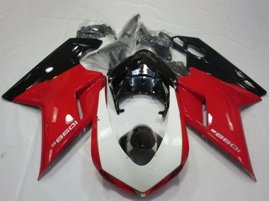 Discount 2007-2014 Red White Glossy Black Ducati 1098 Motorcycle Fairings Canada