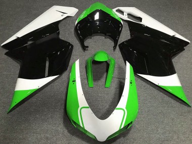 Discount 2007-2014 White Green Glossy Black Ducati 848 1098 1198 Motorcycle Fairings Canada