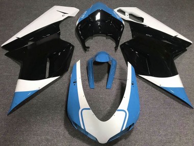 Discount 2007-2014 White Blue Glossy Black Ducati 848 1098 1198 Motorcycle Fairings Canada