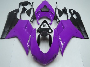 Discount 2007-2014 Purple Matte Black Ducati 848 Motorcycle Fairings Canada