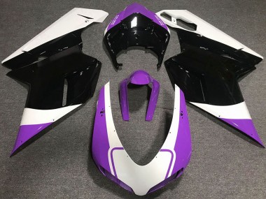Discount 2007-2014 White Purple Glossy Black Ducati 848 1098 1198 Motorcycle Fairings Canada