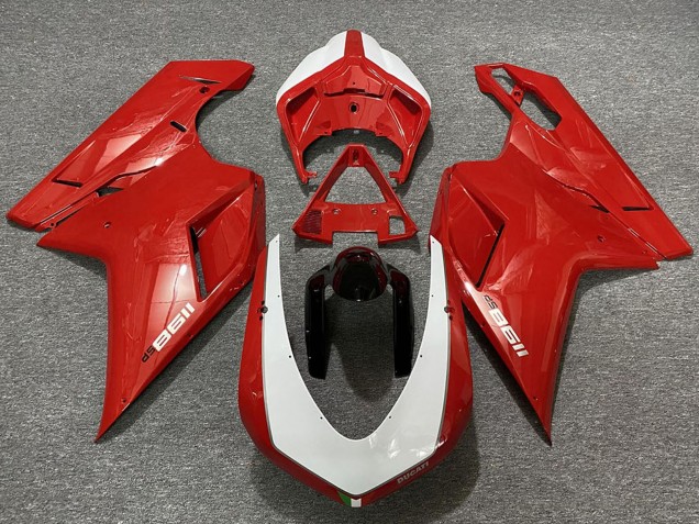 Discount 2007-2014 Red White Black Ducati 1198 Motorcycle Fairings Canada