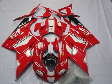Discount 2007-2014 White Red Glossy Black Marlboro Alice Ducati 848 1098 1198 Motorcycle Fairings Canada