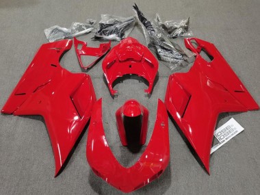 Discount 2007-2014 Glossy Red Plain Ducati 848 1098 1198 Motorcycle Fairings Canada