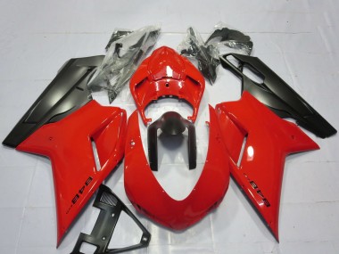 Discount 2007-2014 Red Matte Black Ducati 848 Motorcycle Fairings Canada