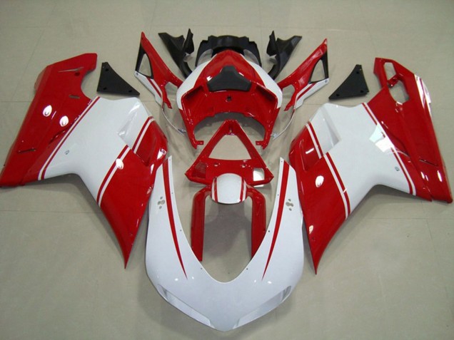 Discount 2007-2014 White Red Ducati 848 1098 1198 Motorcycle Fairings Canada