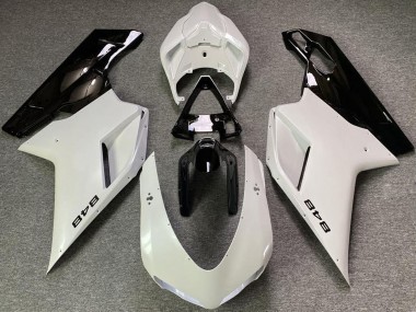 Discount 2007-2014 Pearl White Glossy Black Ducati 848 Motorcycle Fairings Canada