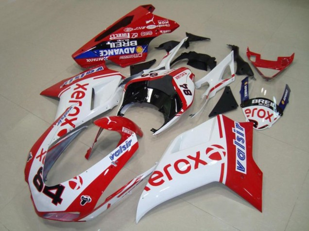 Discount 2007-2014 White Red Blue Glossy Black Valsir Xerox 84 Ducati 848 1098 1198 Motorcycle Fairings Canada