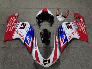 Discount 2007-2014 White Red Blue Glossy Black Xerox Valsir 21 Ducati 848 1098 1198 Motorcycle Fairings Canada