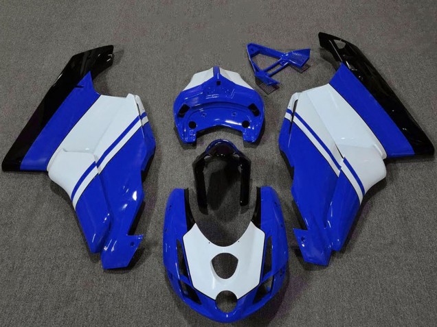 Discount 2003-2004 White Blue Glossy Black Ducati 749 999 Motorcycle Fairings Canada