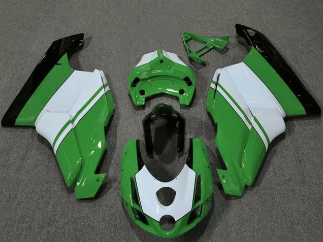 Discount 2003-2004 White Green Glossy Black Ducati 749 999 Motorcycle Fairings Canada