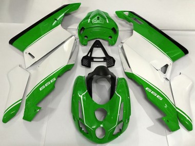 Discount 2003-2004 White Green Black Ducati 999 Motorcycle Fairings Canada