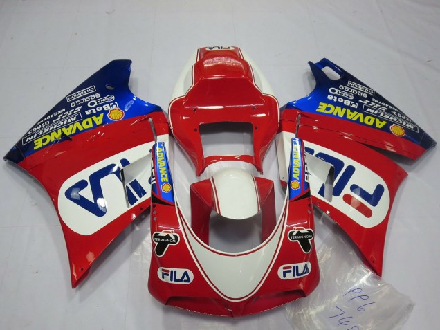 Discount 1993-2005 White Red Blue Fila Ducati 748 916 996 998 Motorcycle Fairings Canada