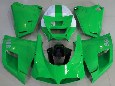 Discount 1993-2005 Glossy Green White Ducati 996 Motorcycle Fairings Canada