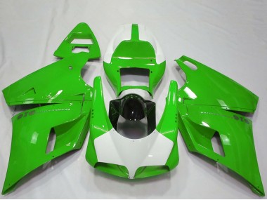 Discount 1993-2005 Green White Glossy Black Performance Ducati 916 Motorcycle Fairings Canada