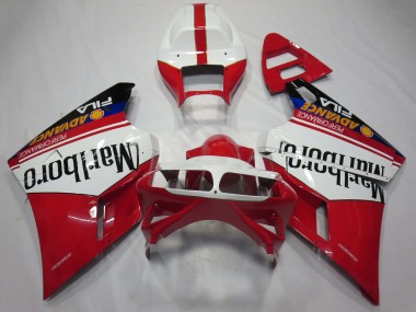 Discount 1993-2005 White Red Glossy Black Marlboro Ducati 748 916 996 998 Motorcycle Fairings Canada