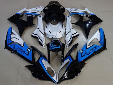 Discount 2009-2014 White Blue Glossy Black Alpha BMW S1000RR Motorcycle Fairings Canada