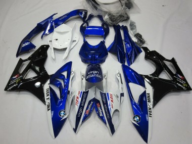 Discount 2009-2014 White Blue Glossy Black Virgin Atlantic BMW S1000RR Motorcycle Fairings Canada
