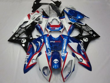 Discount 2009-2014 White Red Blue Glossy Black GoldBet HP BMW S1000RR Motorcycle Fairings Canada