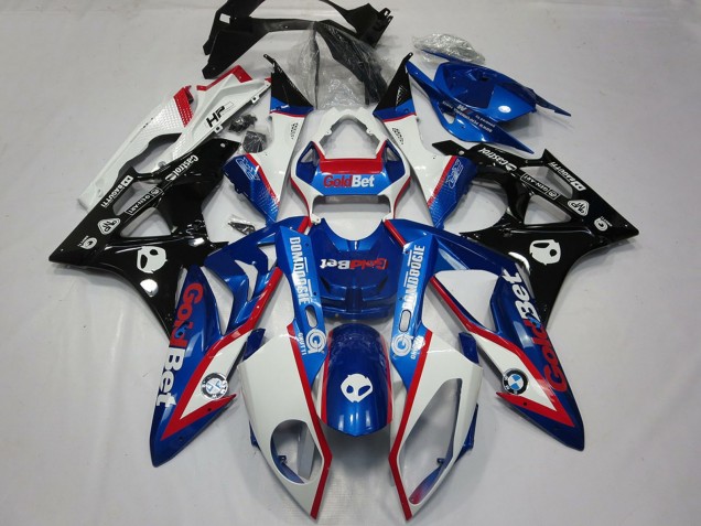 Discount 2009-2014 White Red Blue Glossy Black GoldBet HP BMW S1000RR Motorcycle Fairings Canada
