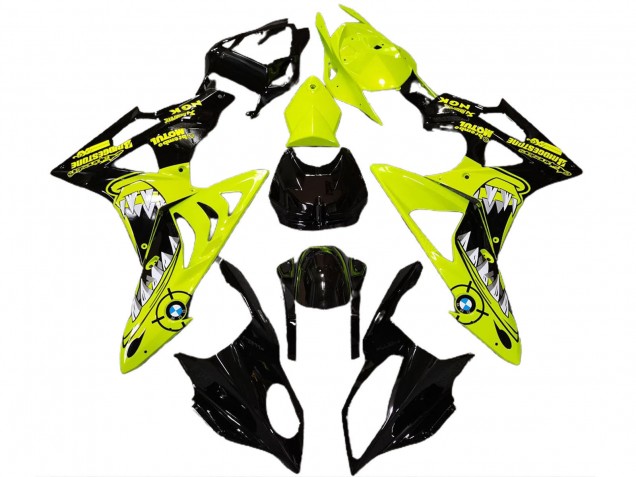 Discount 2009-2014 High Viz Yellow Glossy Black Shark BMW S1000RR Motorcycle Fairings Canada