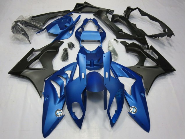 Discount 2009-2014 Blue Matte Black BMW S1000RR Motorcycle Fairing Kits Canada
