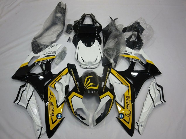 Discount 2009-2014 White Yellow Glossy Black BMW S1000RR Motorcycle Fairings Canada