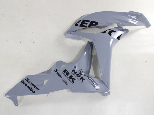 Discount 2007-2008 Nardo Grey Black Repsol Honda CBR600RR Motorcycle Fairings Canada