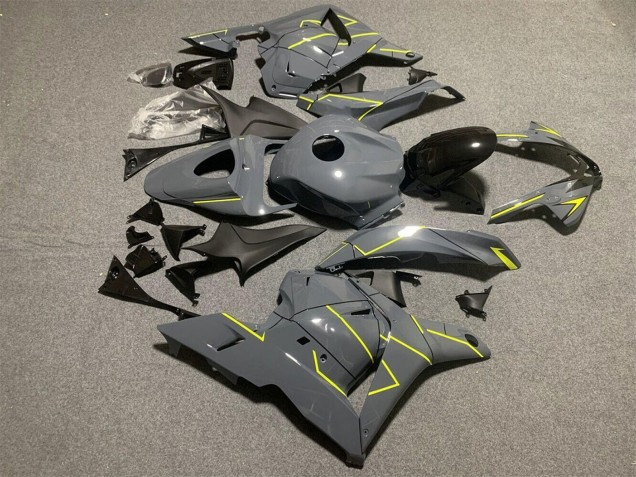 Discount 2009-2012 Dark Nardo Grey Yellow Honda CBR600RR Motorcycle Fairings Canada