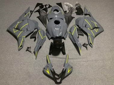 Discount 2009-2012 Dark Nardo Grey Yellow Honda CBR600RR Motorcycle Fairings Canada