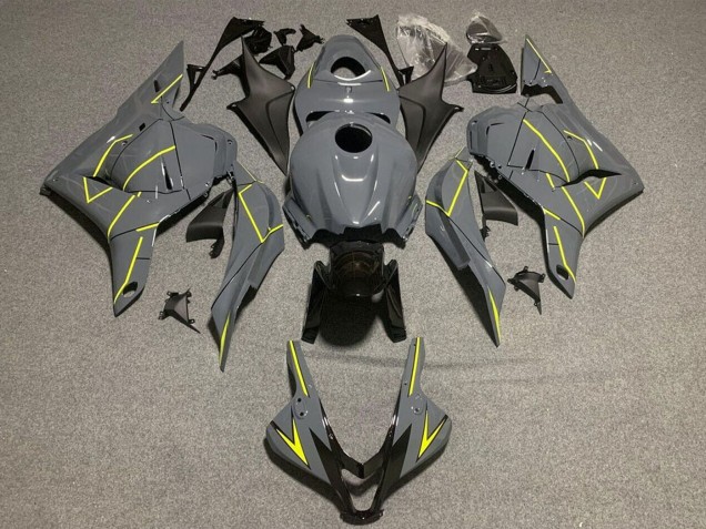 Discount 2009-2012 Dark Nardo Grey Yellow Honda CBR600RR Motorcycle Fairings Canada
