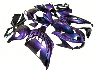 Discount 2012-2024 Chameleon Blue Purple Kawasaki ZX14R ZZR1400 Motorcycle Fairings Canada