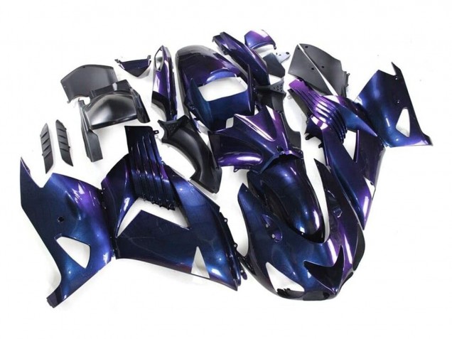 Discount 2006-2011 Chameleon Blue Purple Kawasaki ZX14R ZZR1400 Motorcycle Fairings Canada