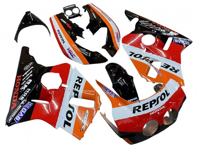 Discount 1987-1989 Orange White Red Glossy Black Repsol HRC Honda CBR400RR NC23 Motorcycle Fairings Canada