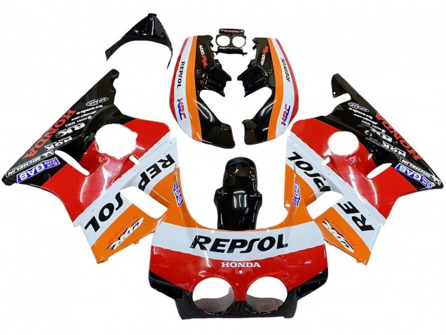 Discount 1987-1989 Orange White Red Glossy Black Repsol HRC Honda CBR400RR NC23 Motorcycle Fairings Canada