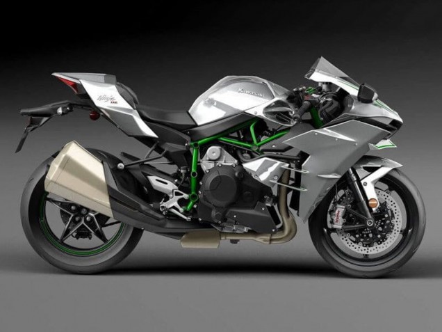 Discount 2015-2022 Silver Kawasaki Ninja H2 Motorcycle Fairings Canada