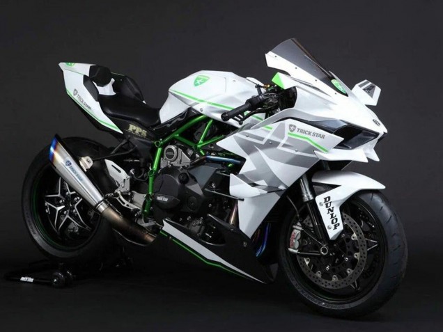 Discount 2015-2022 White Silver Green Kawasaki Ninja H2 Motorcycle Fairings Canada