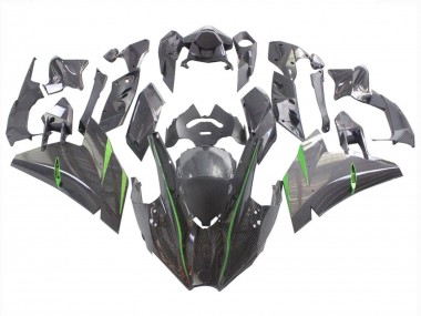 Discount 2015-2022 Black Carbon Fiber Green Kawasaki Ninja H2 Motorcycle Fairings Canada