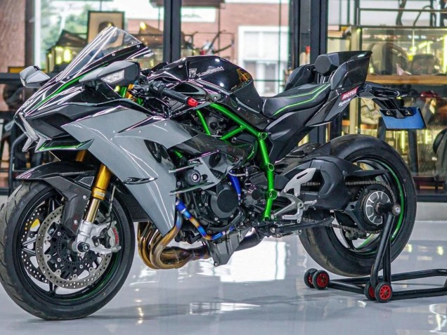 Discount 2015-2022 Grey Kawasaki Ninja H2 Motorcycle Fairings Canada