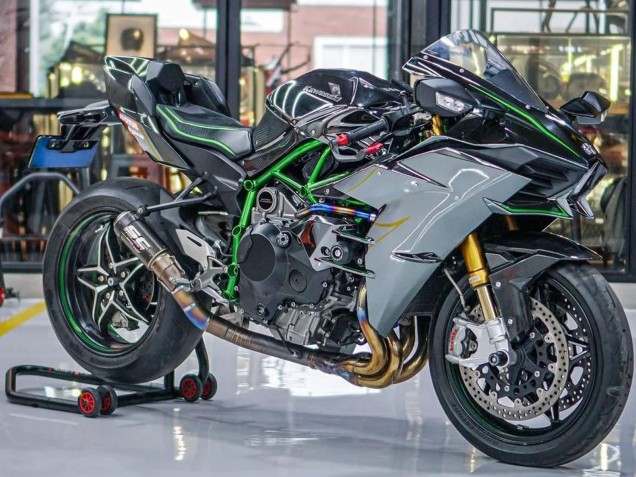 Discount 2015-2022 Grey Kawasaki Ninja H2 Motorcycle Fairings Canada