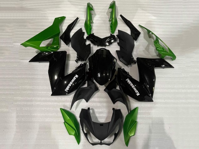 Discount 2015-2016 Green Glossy Black Kawasaki Z250/Z300 Motorcycle Fairing Canada