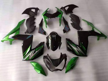 Discount 2015-2016 Green Black White Kawasaki Z250/Z300 Motorcycle Fairings Canada
